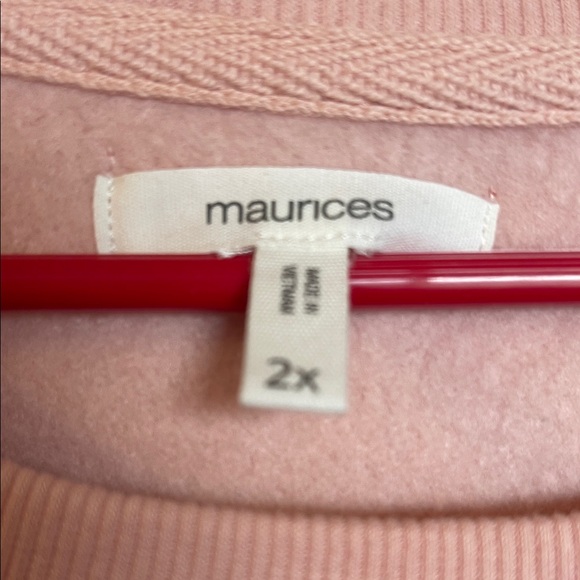 Maurices Pink Heart Sweater - Picture 2 of 6
